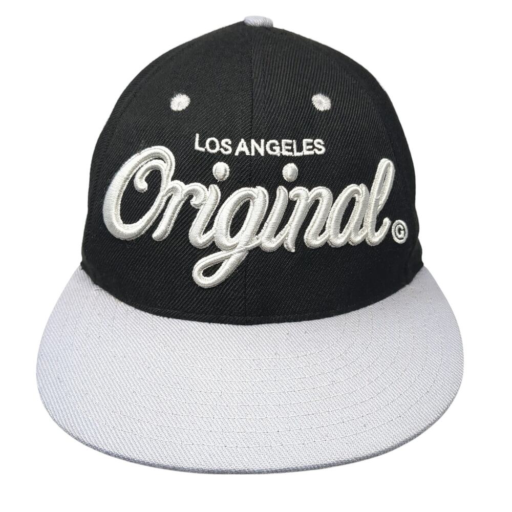 Los Angeles Original Snapback Cap Black One Size Adjustable Embroidered KR3W